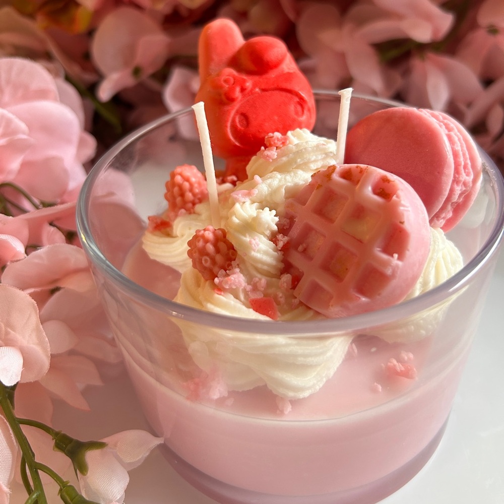 My melody birthday cake candle